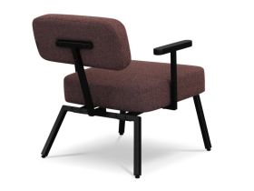 Кресло Лучето Букле Бордовый
