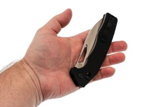 Складной нож Obertech ns-01 Drop point satin, сталь VG-10, рукоять G10, черный