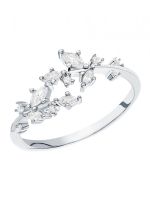 Серебряное кольцо с фианитами