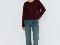 Джинсы клёш с высокой посадкой, Синий