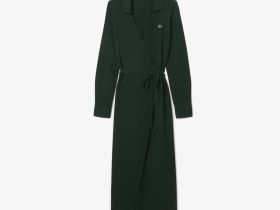 Эластичное хлопковое платье Lacoste