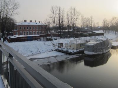 Место битвы войск Александра Невского со шведами в 1240 г.