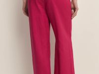 Брюки изо льна на резинке