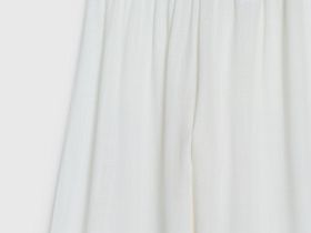 Текстильные брюки для девочек, Белый