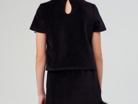 Комплект трикотажный для девочек: джемпер, юбка