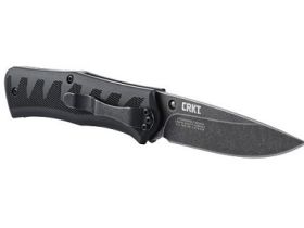 Полуавтоматический складной нож Ruger® Knives Crack-Shot™ Compact, Ken Steigerwalt Design, лезвие Blackwashed Plain 8Cr13MOV, рукоять термопластик/резина