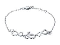 Браслет из серебра с бриллиантами э0601бр07153200