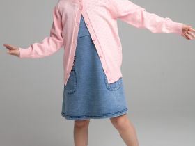 Кардиган трикотажный для девочек