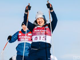 Звезды Олимпийских игр пробежали лыжный марафон с якутянами