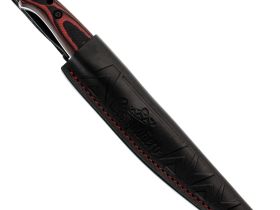 Туристический нож Kizlyar Supreme Companero, сталь AUS-10Co, рукоять G10, черно-красный