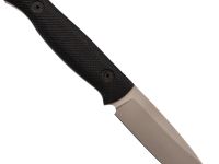 Туристический нож Маус, сталь AUS-10Co, рукоять черный G10, прямые спуски