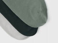 Короткие носки, 3 пары, Зеленый