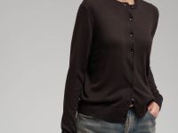 Кардиган прямого кроя с шерстью