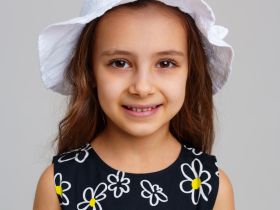 Панама текстильная для девочек