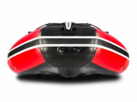 Лодка ПВХ STORMLINE Flexiteek 400 (черно-зеленая/красно-черная) (2024)