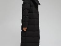 Длинный пуховик с натуральным пухом