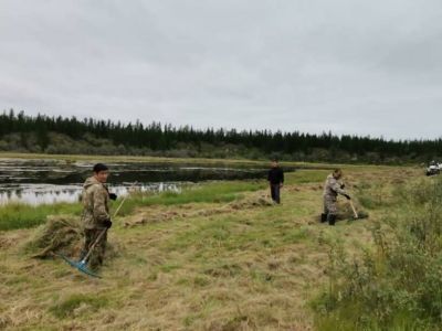 Жителям села Боронук Верхоянского улуса коммунальщики помогли заготовить сено