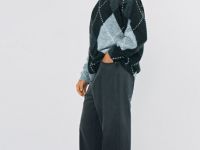 Свободные джинсы Baggy с эффектом градиента, Серый