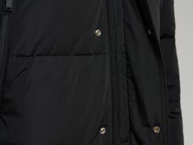 Пуховое полупальто со съемным капюшоном