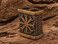 Бусина для темляка Шлем Ужаса, бронза