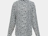 Блузка свободного силуэта с принтом