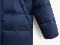 Пуховое полупальто с воротником-стойкой