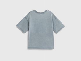 Футболка с AR-принтом для девочек, Серый