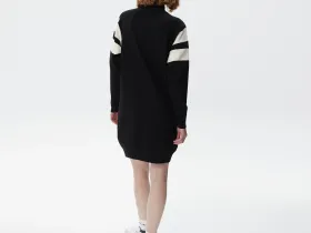 Женское платье Lacoste свободного кроя с длинными рукавами