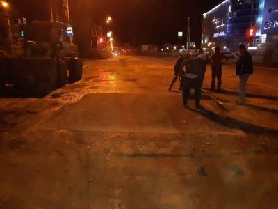 Движение автотранспорта по улице Лермонтова в Якутске восстановлено