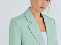 Однобортный жакет, Зеленый
