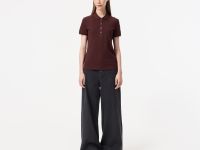 Женское поло Lacoste Slim Fit из эластичного хлопка