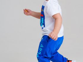 Комплект детский трикотажный для мальчиков: фуфайка (футболка), брюки