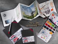 Альбом-гармошка для акварели Hahnemuhle "ZigZag" А6 18 л 300 г, мелкое зерно