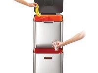Joseph Joseph Контейнер для мусора с двумя баками 60 л металлик Totem Max Joseph Joseph