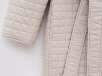 Стеганое пальто прямого кроя