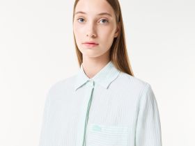 Женская лёгкая рубашка Lacoste из льна