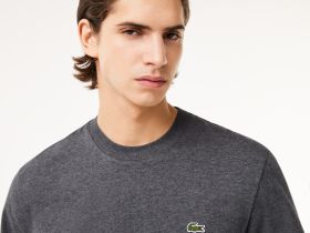 Мужская хлопковая футболка Lacoste с коротким рукавом