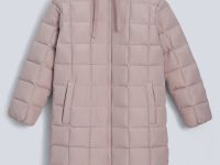 Пуховое пальто с капюшоном