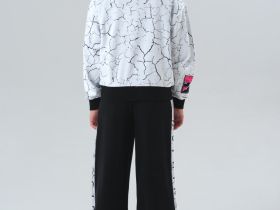 Комплект трикотажный для девочек: толстовка, брюки