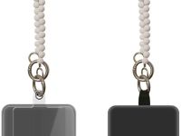 Шнурок Krutoff Бусы для телефона и ключей 1.1m White