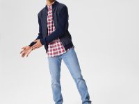 Мужской двусоставной свитер Lacoste стандартного кроя на молнии