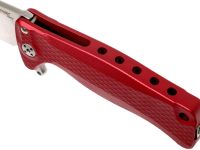 Нож складной LionSteel SR22A RS Mini, сталь Uddeholm Sleipner® Satin Finish, рукоять алюминий (Solid®), красный