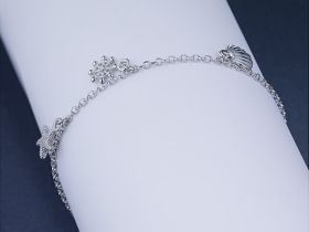 Браслет из серебра с бриллиантами э0601бр05180500