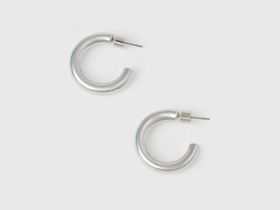 Серьги-кольца, Серебряный