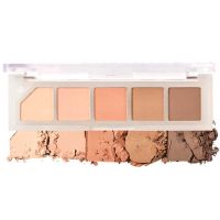 Компактная нюдовая палетка теней для век Unleashia Mood Shower Face Palette 01 Vanilla Shower