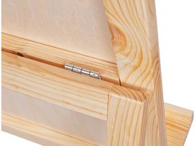 Мольберт напольный Хлопушка Гамма "Студия" планшет 60*60 см, высота 120 см, съемная полка, 2 стакана