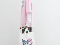 Сумка-шоппер с принтом для девочек, Белый