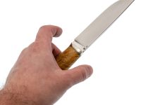 Нож Спартак, сталь D2, рукоять карельская береза