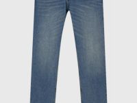 Базовые зауженные джинсы, Синий