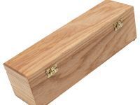 Шкатулка для ножа с двойным дном, ясень, бесцветное масло